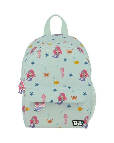 Bits&Bobs Sea Schulrucksack Hellgrün - 28.5x21.5x10 cm - Kind
