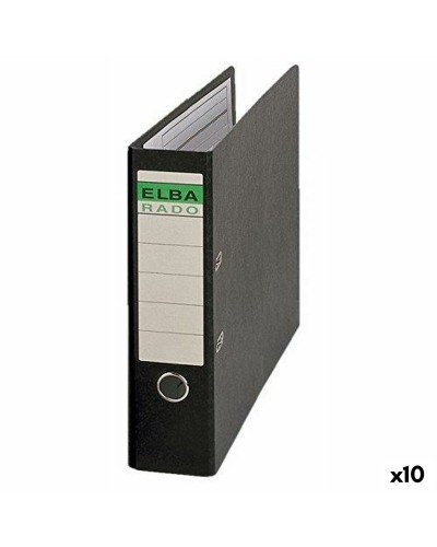 Classeur à levier Elba Noir - 47x32x8cm - Pack de 10 unités - Archivage Bureau
