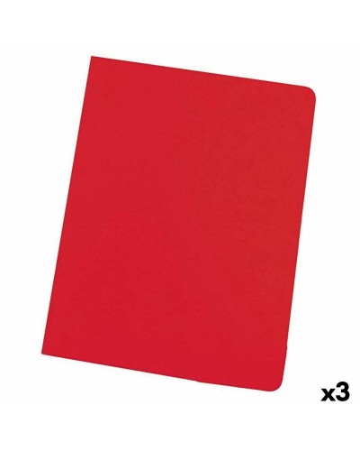 Set of Subfolders Elba Röd A4 50 Delar (3 antal)