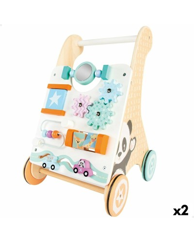 Woomax Deambulatore Centro Attività - Primi Passi in Legno - 29.5x47x33 cm (2 Unità)
