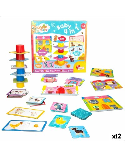Lisciani Carotina Baby Puzzle Fattoria 4in1: Primi Puzzle Educativi
