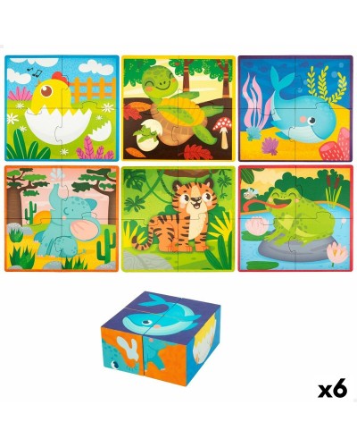 3D-palapeli Lisciani 4 Kappaletta 22 x 23 x 1 cm (6 osaa) eläimet