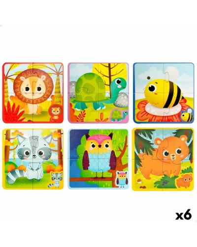 Lisciani Puzzle Écran Tactile Enfants 24 Pièces - 16x16cm - Set 6 Pièces
