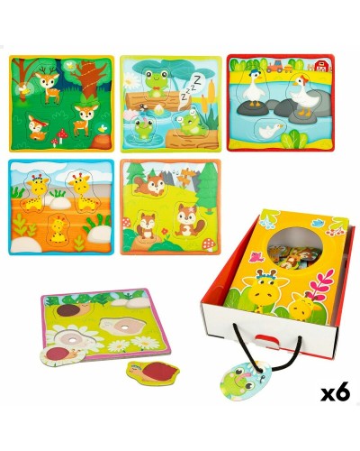 Lisciani Touch Puzzle Kinder 18 Teile - Taktil Pädagogisch 16x15cm
