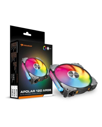 Cougar Apolar 120 Ventilador de Caja ARGB 12cm Negro - Refrigeración para PC
