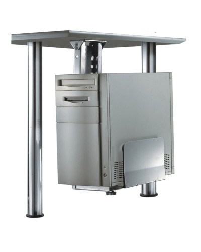 Neomounts CPU-D200SILVER Support CPU Argent Acier - Réglable et Résistant
