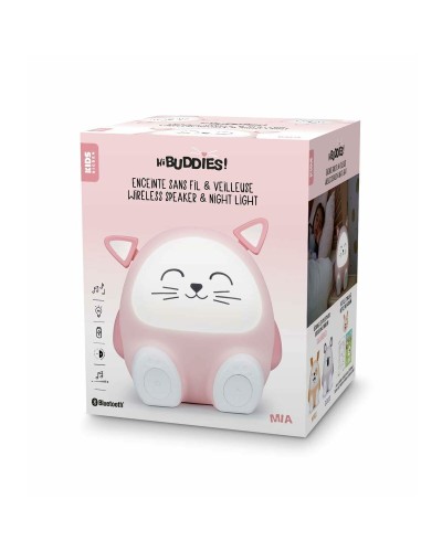 Bigben BTKIDSCAT - Haut-parleur Bluetooth Portable pour Enfants - Design Chat Mignon
