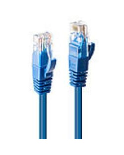LINDY Cavo Rete CAT6 Rigido 10m Azzurro - UTP Gigabit Ethernet - Connessione Stabile
