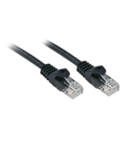 LINDY Cat6 Solid Core Network Cable 3m Black - UTP Ethernet High Speed
