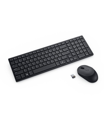 Dell KM555 Tastiera Spagnola QWERTY - Nera, Silenziosa, Ufficio/Casa

