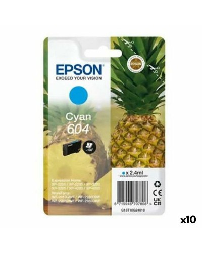 Epson Original Cyan Ink Cartridge XP-2200/WF-2910DWF - 10 Units - High Quality
