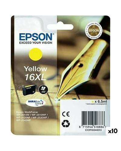 Epson N°16XL Jaune : Cartouche d'encre DURABRITE Ultra (10 unités) - Originale
