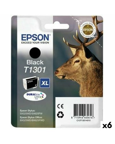Epson Black Original Ink Cartridge Multipack (6pcs) - SX525WD 620FW B42WD
