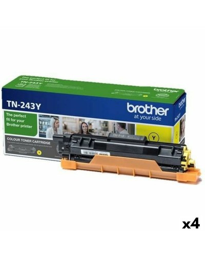 Brother TN-247Y Toner Jaune Original HLL3210CW - 4 Unités - Haute Capacité
