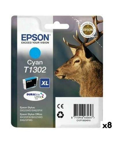 Epson Cartucho Cian BX320FW Original - 8 Unidades - Alto Rendimiento
