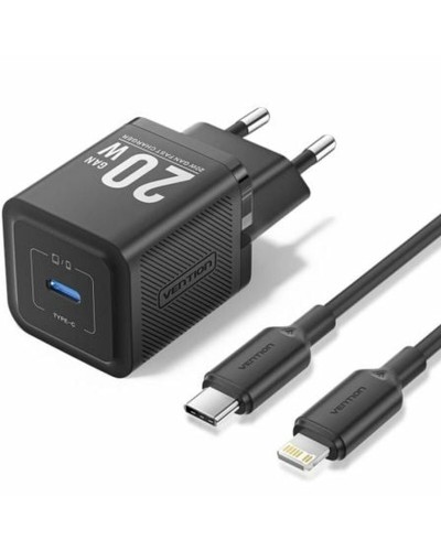 Vention 36W USB-A & USB-C Auto-Ladegerät Schnellladung - Schwarz
