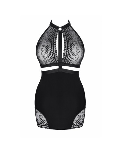 Demoniq Robe Noire Gothique Femme - Taille L - Élégante & Sensuelle
