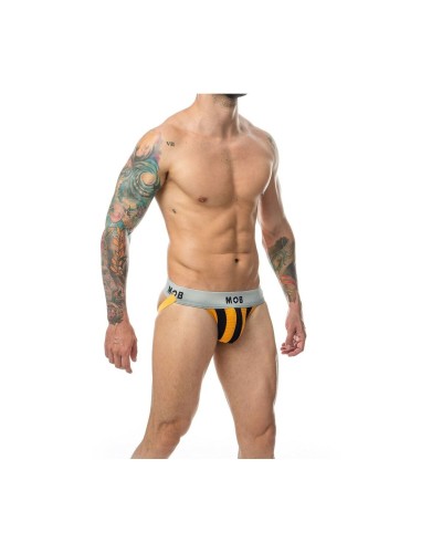 Tanga Mob Eroticwear Zwart Oranje M