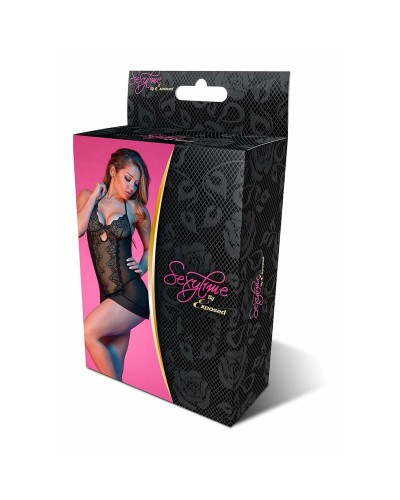 Robe Noire Dévoilée - Mini Robe Élégante T S/M - Parfaite pour le Soir
