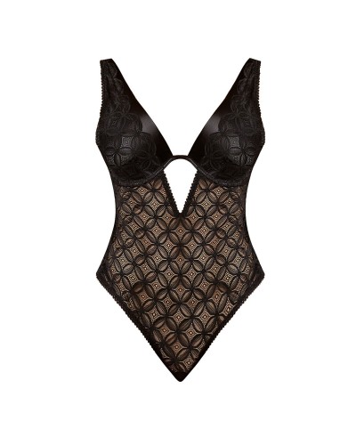 Body Descubierto Negro L/XL - Body Sexy Mujer - Talla L/XL
