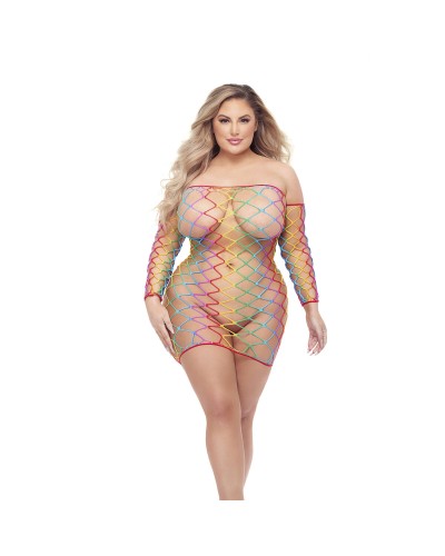 Vestito Pink Lipstick Taglia Unica Queen Size - Elegante & Comodo
