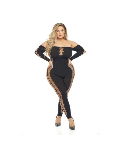 Body Rosa Labial Negro (L) - Ropa Interior Moldeadora Contenedora - Talla L
