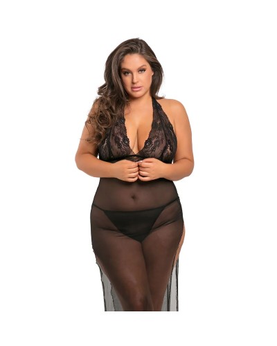 René Rofé Robe Noire Femme Tailles XL/XXL - Élégante et Confortable
