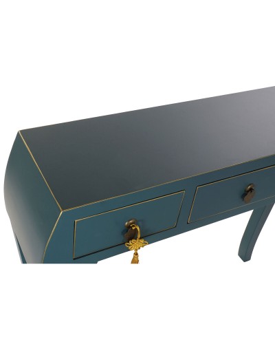 Console DKD Home Decor Fir Blue MDF Wood 96 x 26 x 80 cm