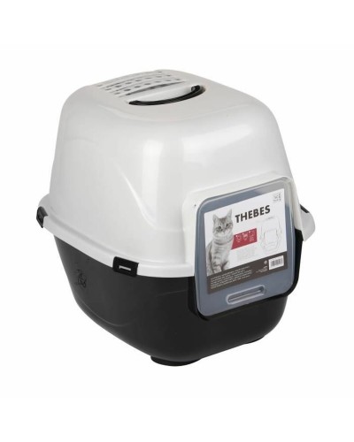 Lemmikin kuljetushäkki MPETS 62 x 53 x 58 cm Valkoinen Valkoinen/Musta Muovinen