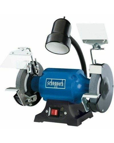 Amoladora de banco Scheppach: potencia de lijado y afilado para taller y garaje.
