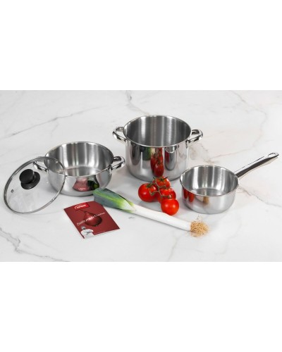 Stainless Steel Pots and Pans Inoxibar - Quality Set for Easy Cooking
