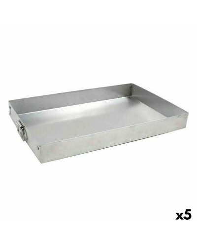 Vierkante mal VR Zilverkleurig Aluminium 30 x 19 x 3,5 cm (5 Stuks)