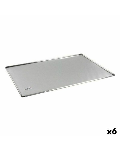 Plaque de Cuisson Rectangulaire en Aluminium VR, 6 Unités (44 x 31 x 0,5 cm)
