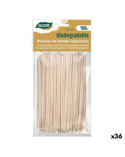 Algon Bambus Grillspieße 100 Stück 150 x 2,5 x 15 mm
