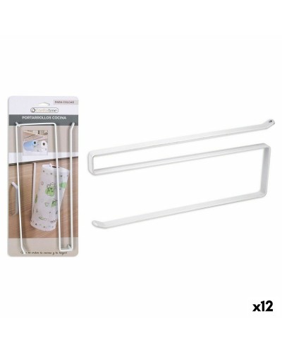 Keittiöpaperiteline Confortime Valkoinen Metalli 26 x 10 x 1,3 cm (12 osaa)