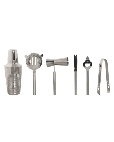 ESPRIT Cocktail-Set Gold-Silber aus Edelstahl, 22x22x21cm, Professionell
