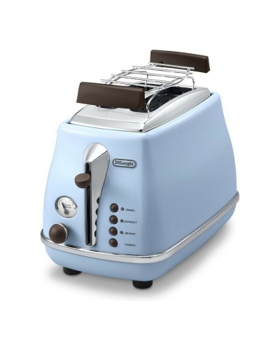DeLonghi CTOV 2103.AZ Tostapane Azzurro 900W: Vintage e Funzionale
