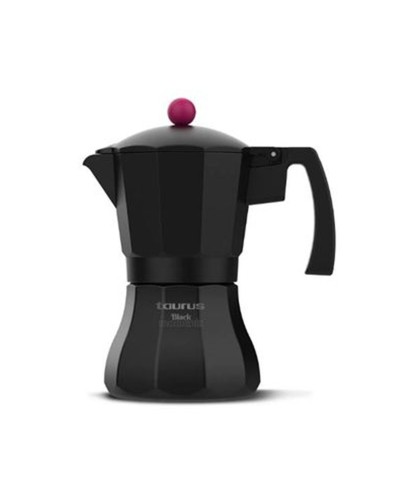 Taurus KCP9006I Italienische Kaffeemaschine 6 Tassen - Aluminium Schwarz
