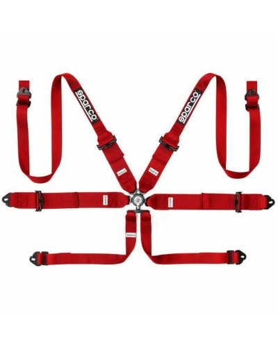 Sparco 6-Point Harness Red, Motorsport Rally Safety

