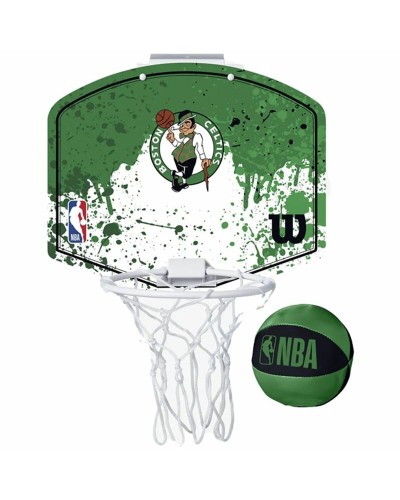 Wilson NBA Boston Celtics Cestello Basket - Verde, Resistente, Indoor/Outdoor
