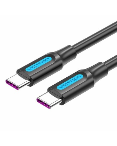 Vention USB-C to USB-C Cable Black 1.5m - Fast Charging & Data Transfer
