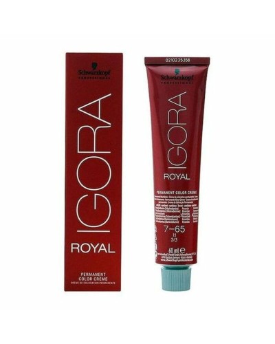 Schwarzkopf Igora Royal 7-65 Biondo Medio Cenere Dorato - Tintura Capelli Permanente 60ml
