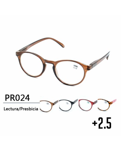 Comfe Gafas de Lectura PR024 +2.5 - Lentes Antireflejantes y Montura Ligera
