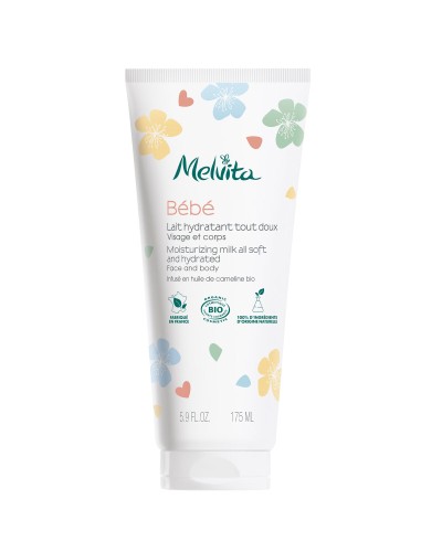 Melvita Babies: Organic Moisturizing Milk 175ml - Sensitive Skin Newborns
