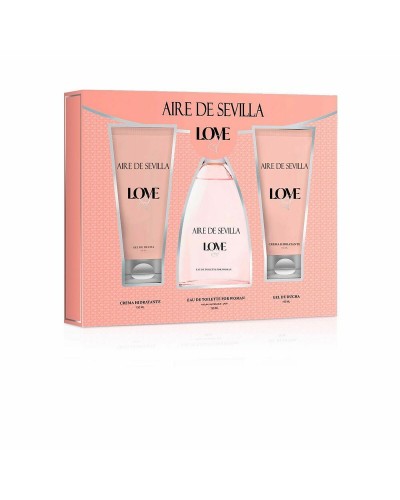 Aire Sevilla Love Perfume Gift Set for Women (EDT 150ml + Miniature + Body Lotion)
