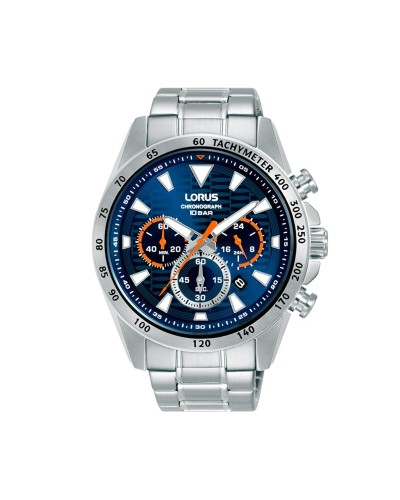 Lorus Reloj Hombre RT353KX9 Cronógrafo Acero Negro Deportivo
