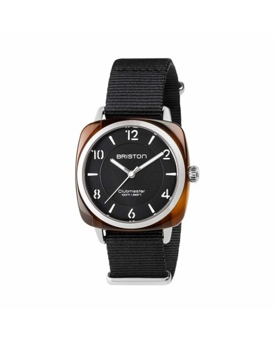 Briston Clubmaster Chic Women's Watch Black Steel Tortoise Dial
