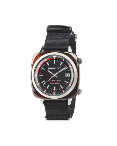 Briston Clubmaster Classic: Men's Watch Black Steel, Navy Blue Dial
