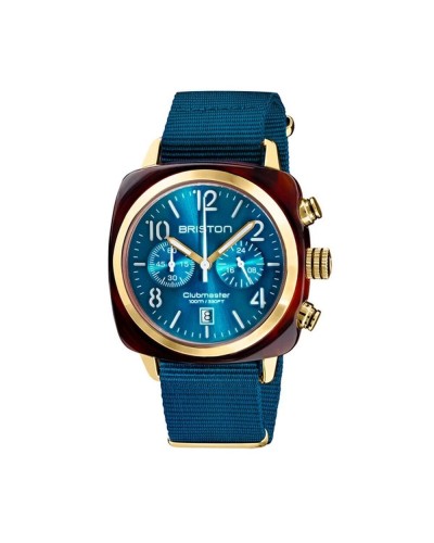 Briston Clubmaster Classic: Reloj de Hombre Tortuga Marrón Vintage
