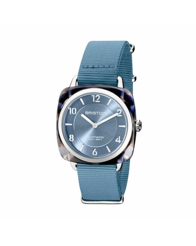 Briston Clubmaster Chic: Orologio Donna Beige, Acciaio Lucido, Elegante & Casual 36mm
